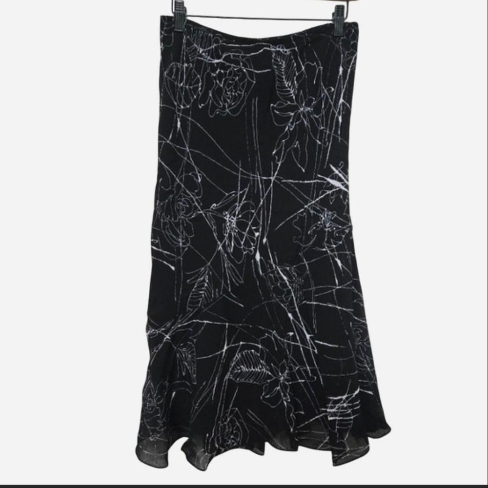 Monte Y2k Floral Whimsigoth Slip Midi Skirt Size Medium — image 2 of 8